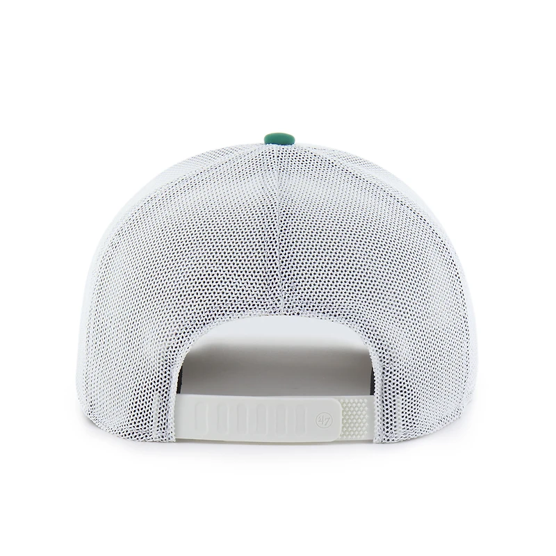 Men's '47 Kelly Green/White Atlanta Braves Elevated Greens Adjustable Trucker Hat