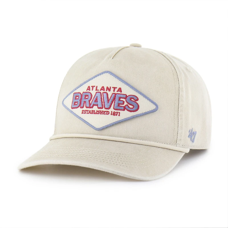 Men's '47 Khaki Atlanta Braves Cairn Hitch Adjustable Hat