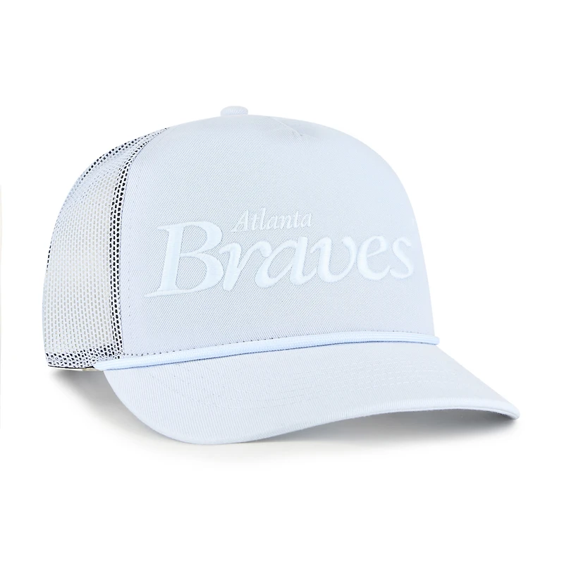 Men's '47 Light Blue Atlanta Braves Foundation Script Hitch Adjustable Trucker Hat