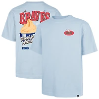 T-shirt bleu clair « 47 » pour homme, édition limitée, glacier des Braves d'Atlanta