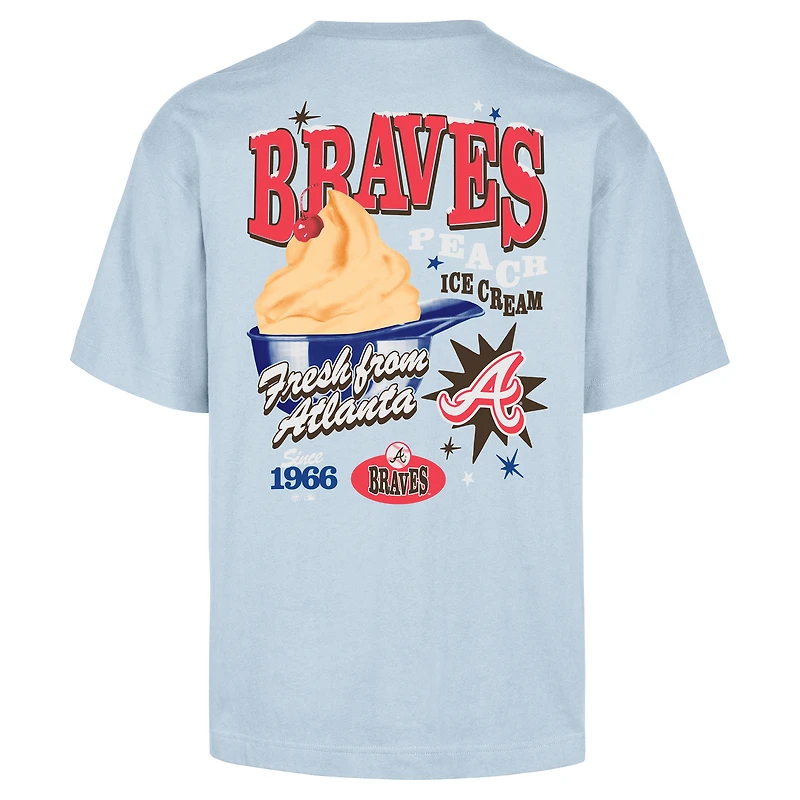 T-shirt bleu clair « 47 » pour homme, édition limitée, glacier des Braves d'Atlanta