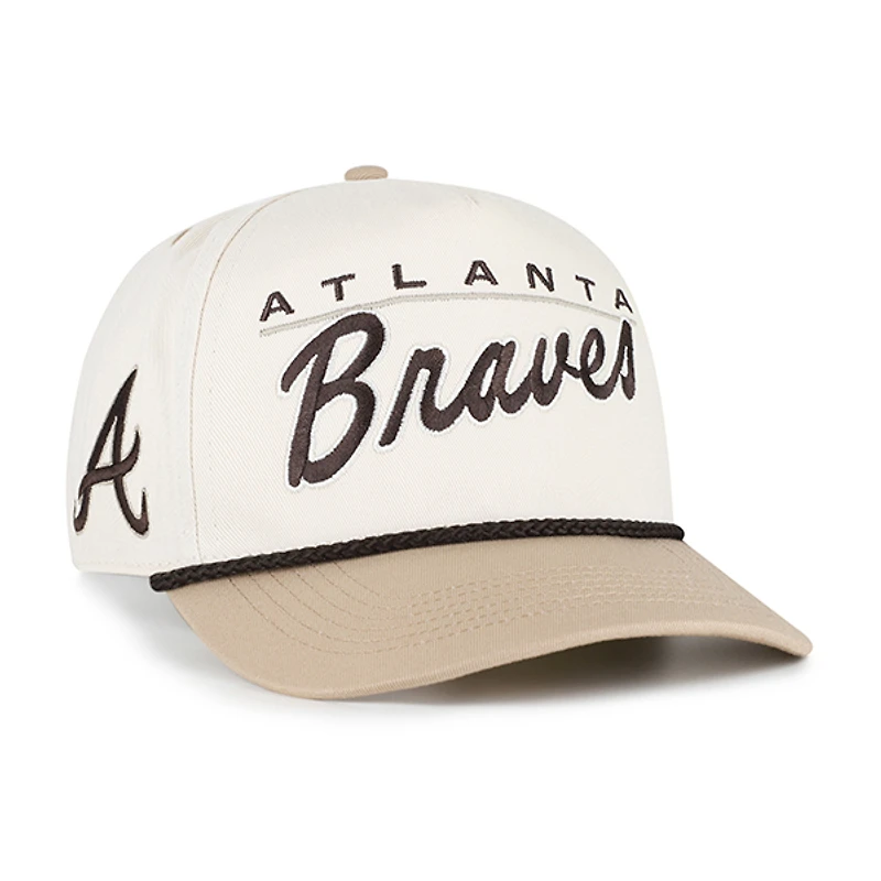 Casquette homme '47 Naturel/Beige Atlanta Braves Neutral Terrain Hitch Rope ajustable