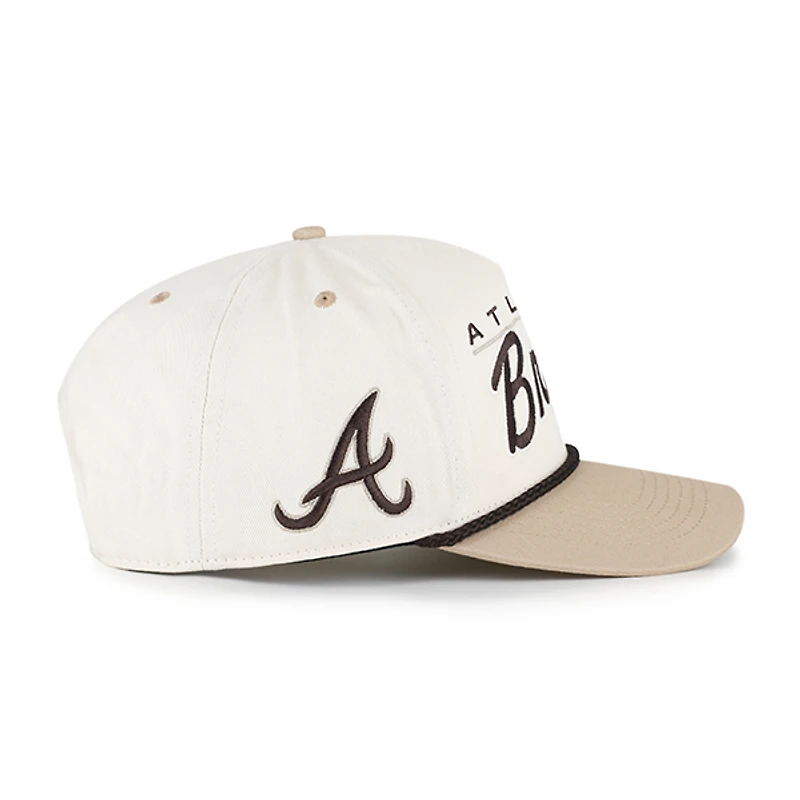 Casquette homme '47 Naturel/Beige Atlanta Braves Neutral Terrain Hitch Rope ajustable