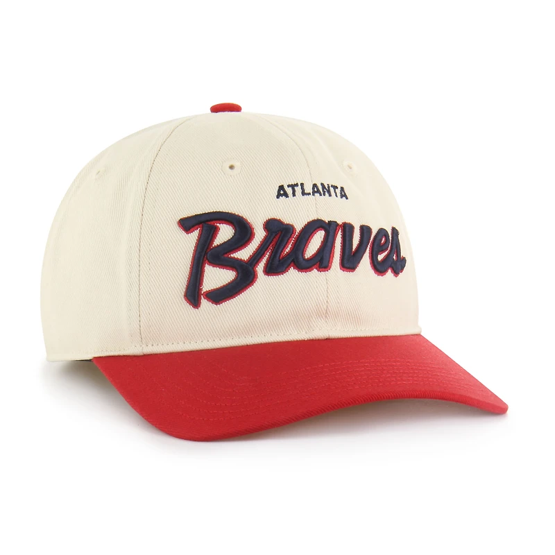Men's '47 Natural Atlanta Braves Crosstown Franchise Fitted Hat
