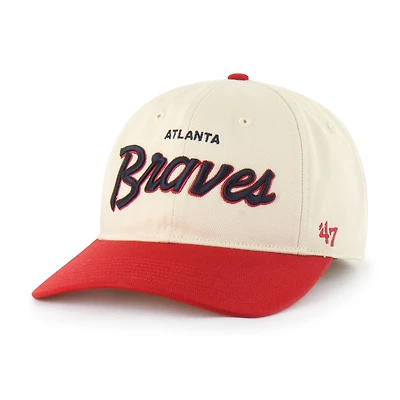 Casquette ajustée Crosstown Franchise '47 Natural Atlanta Braves pour homme