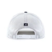Men's '47 Navy/White Atlanta Braves Scratch Adjustable Trucker Hat