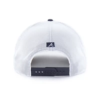 Men's '47 Navy Atlanta Braves Brrr Downburst Mesh Hitch Adjustable Hat