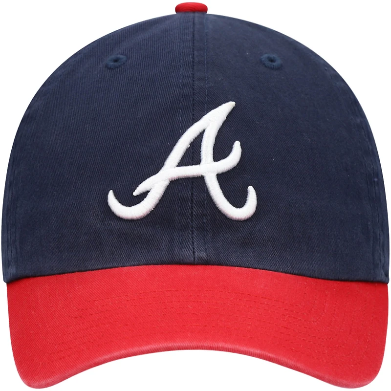 Casquette ajustable pour homme '47 bleu marine/rouge Atlanta Braves Home Clean Up