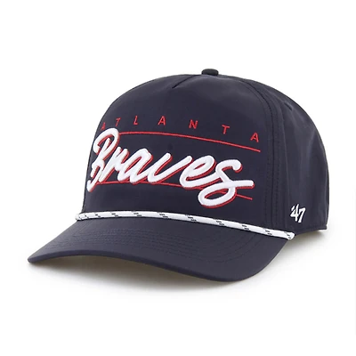 Men's '47  Navy Atlanta Braves Condor Hitch Adjustable Hat