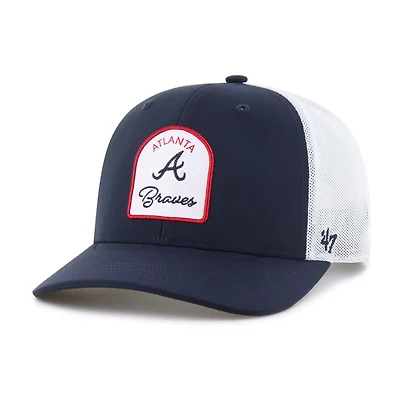 Casquette ajustable '47 Atlanta Braves Gimmie Golf Trucker pour hommes, bleu marine