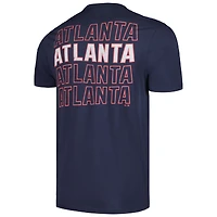 Men's '47 Navy Atlanta Braves Hang Back Franklin T-Shirt