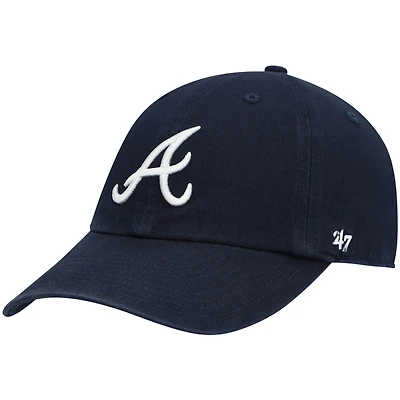 Casquette ajustable pour homme « 47 Navy Atlanta Braves Heritage Clean Up »