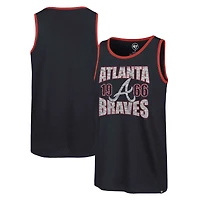 Men's '47 Navy Atlanta Braves Upload Franklin Tank Top