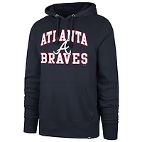 Sweat à capuche bleu marine Atlanta Braves Velocity Headline '47 pour homme