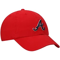 Casquette réglable '47 Red Atlanta Braves Clean Up pour homme