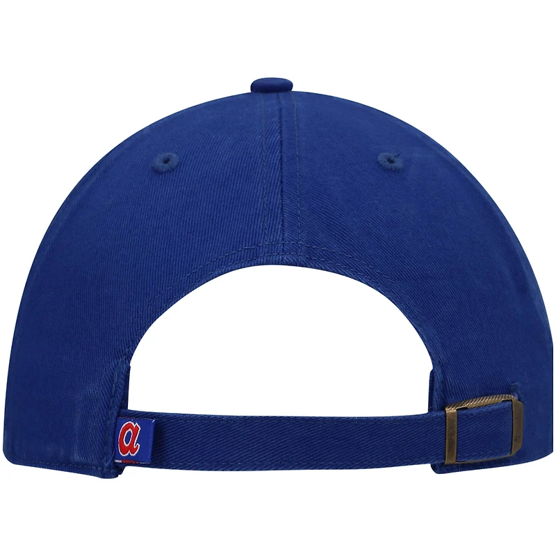 Casquette ajustable pour homme '47 Royal Atlanta Braves 1972 Logo Cooperstown Collection Clean Up