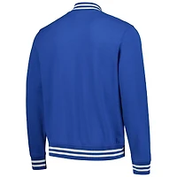 Men's '47 Royal Atlanta Braves Wax Pack Pro Camden Full-Zip Track Jacket