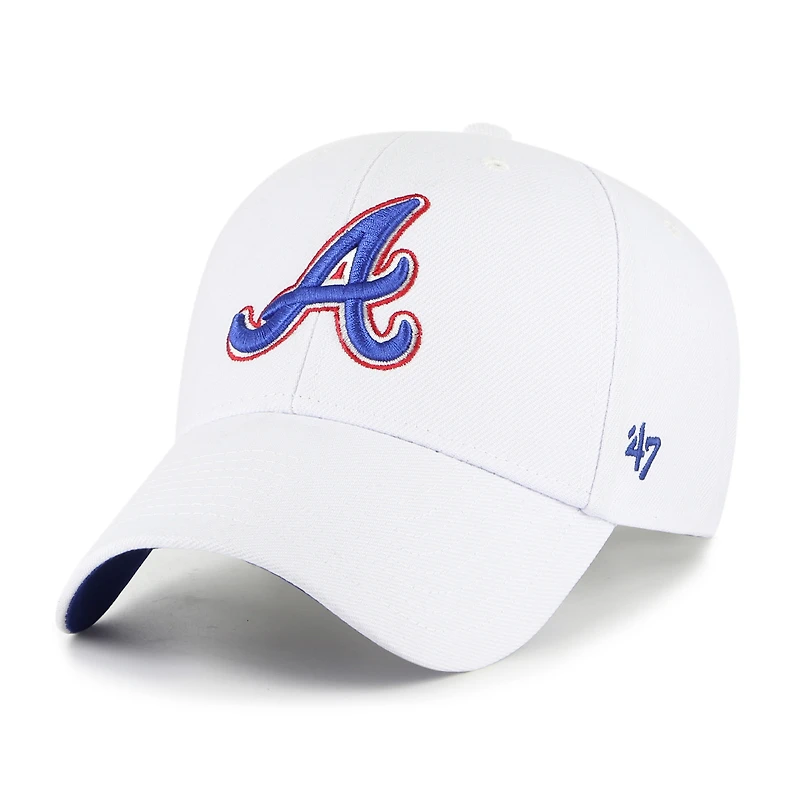 Men's '47 White Atlanta Braves 2023 City Connect MVP Adjustable Hat