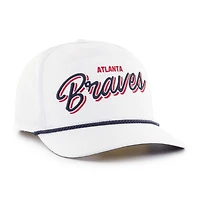 Casquette ajustable blanche Atlanta Braves Brrr Fairway Hitch pour homme, modèle 1947