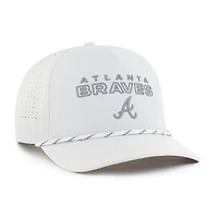Casquette ajustable Atlanta Braves Forward Vault Hitch blanche n° 47 pour homme