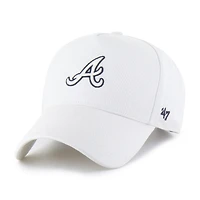 Casquette ajustable Foundational Pinch Offside des Braves d'Atlanta '47 pour homme, blanche