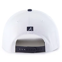 Casquette ajustable blanche patriotique des Braves d'Atlanta 1947 pour homme