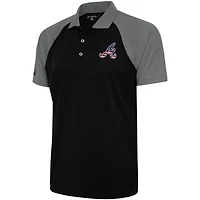 Polo Patriotic Nova pour homme, noir/acier, des Atlanta Braves