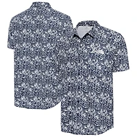 Men's Antigua Navy Atlanta Braves Resort Button-Up Shirt