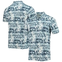 Polo vif des Braves d'Atlanta Antigua pour hommes, bleu marine