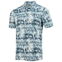 Men's Antigua Navy Atlanta Braves Vivid Polo