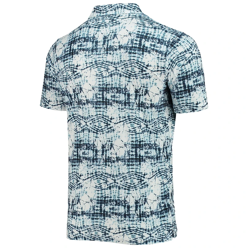 Men's Antigua Navy Atlanta Braves Vivid Polo