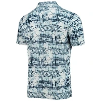 Men's Antigua Navy Atlanta Braves Vivid Polo