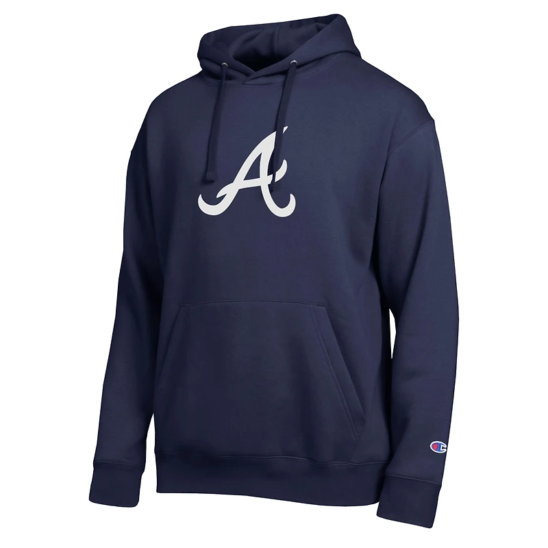 Men's Champion Navy Atlanta Braves All Star Embroidered Logo Hoodie