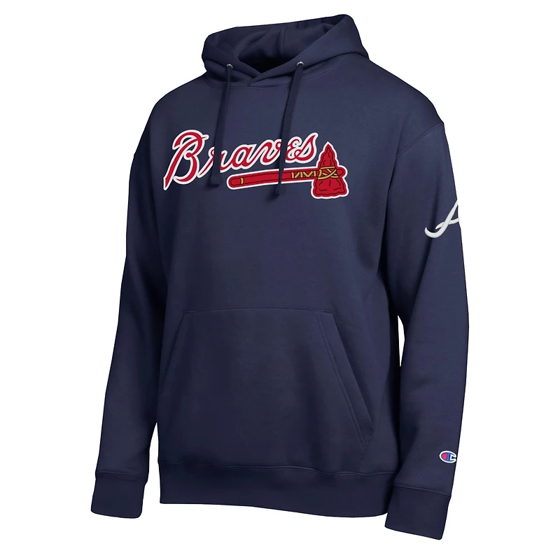 Men's Champion  Navy Atlanta Braves All Star Wordmark Hoodie