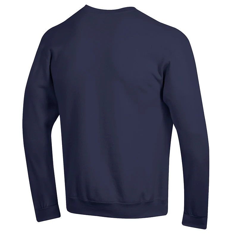 Men's Champion Navy Atlanta Braves Heart & Soul Powerblend Sweatshirt