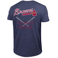 T-shirt homme Champion bleu marine Atlanta Braves en mélange de trois matières