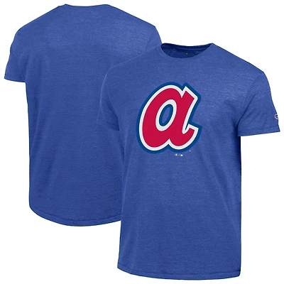 T-shirt homme Champion Royal Atlanta Braves Cooperstown Logo Tri-Blend