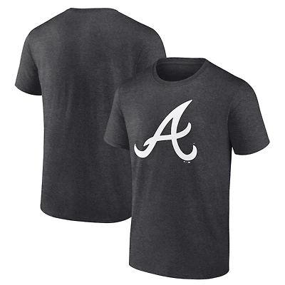 T-shirt anthracite pour homme avec logo officiel des Braves d'Atlanta