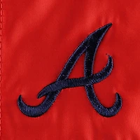 Columbia Marine/Rouge Atlanta Braves Omni-Shade Flash Forward Challenger Coupe-vent entièrement zippé pour homme