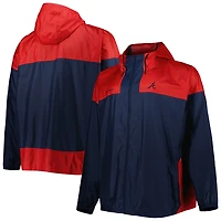 Coupe-vent à glissière intégrale Atlanta Braves Flash Forward Challenger Omni-Shade de Columbia pour homme, bleu marine