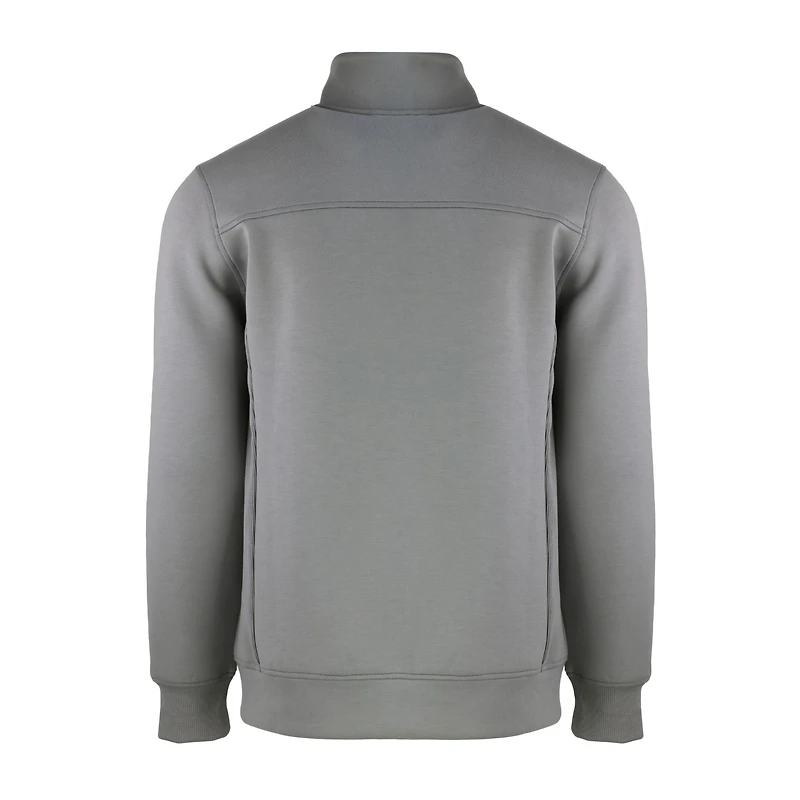 Men's Cutter & Buck Gray Atlanta Braves City Connect Roam Eco Recycled Full-Zip Jacket