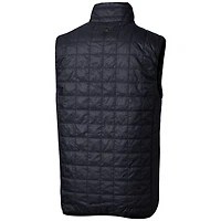 Gilet matelassé isolant entièrement zippé PrimaLoft® Eco pour homme, bleu marine, des Atlanta Braves, Cutter & Buck