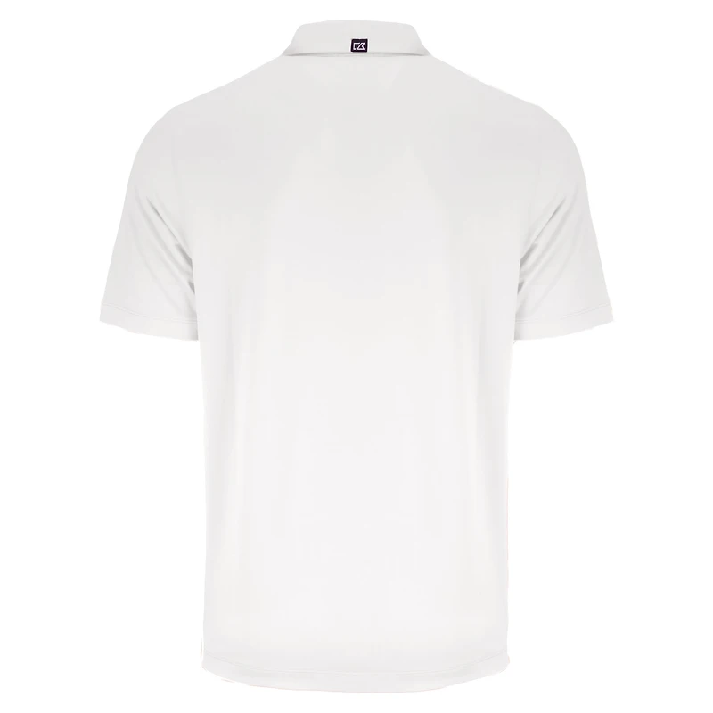 Men's Cutter & Buck White Atlanta Braves Forge Eco Stretch Recycled Polo