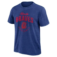Collection Darius Rucker pour hommes par Fanatics T-shirt délavé noir Atlanta Braves Cooperstown