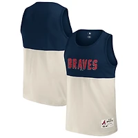 Collection Darius Rucker pour hommes par Fanatics - Débardeur color block des Atlanta Braves bleu marine