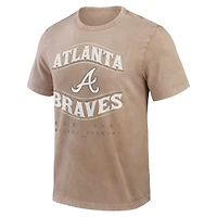 Men's Darius Rucker Collection by Fanatics Tan Atlanta Braves Sun Faded T-Shirt