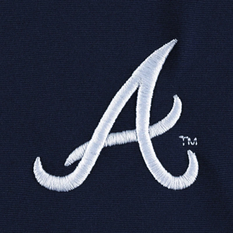 Men's Dunbrooke Navy/Heather Gray Atlanta Braves Alpha Full-Zip Jacket