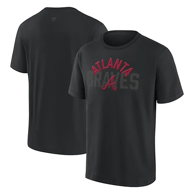 T-shirt épais Fanatics Atlanta Braves Black Out pour homme