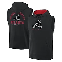 Sweat à capuche sans manches Fire Speed ​​des Braves d'Atlanta pour homme, noir, Fanatics