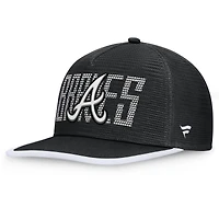 Casquette Snapback Atlanta Braves Let's Glow Line Drive pour hommes Fanatics Black